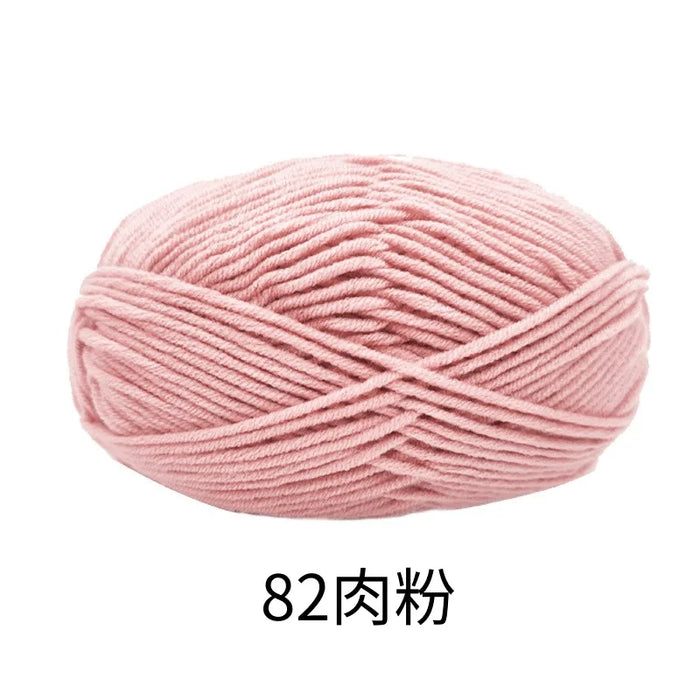 50g/Set 4ply Milk Cotton Knitting Wool Yarn Needlework Dyed Lanas For Crochet Craft Sweater Hat Dolls At Low Price