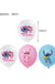 Disney Pink Interstellar Stitch Angel Birthday Party Decoration Flag Pulling Balloon Cake Flag Insertion Spiral Set Supplies