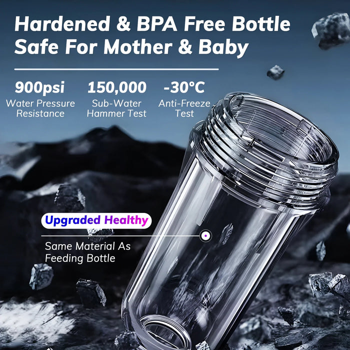 BriskSpring Spin Down Sediment Water Filter Whole House Automatic Cleaning Backwash Pre filter 40μm Filtration Precision