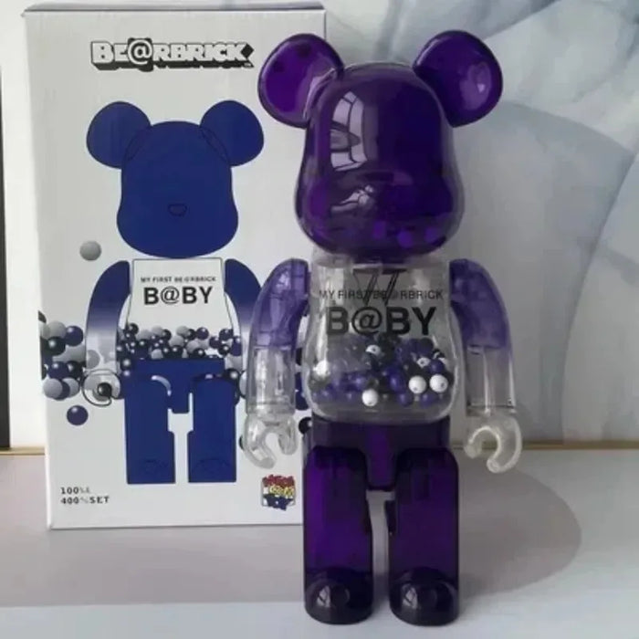 400% Bearbrick Figure Violent Bear Statues Bearbrick Collection Fashion Bear Figure Desktop Luxury Living Room Decorations Gifts