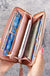 Fashion Zipper Wallets Womens Long Purses Handbags Coin Purse Cards Holder PU Leather Billfold Wallet