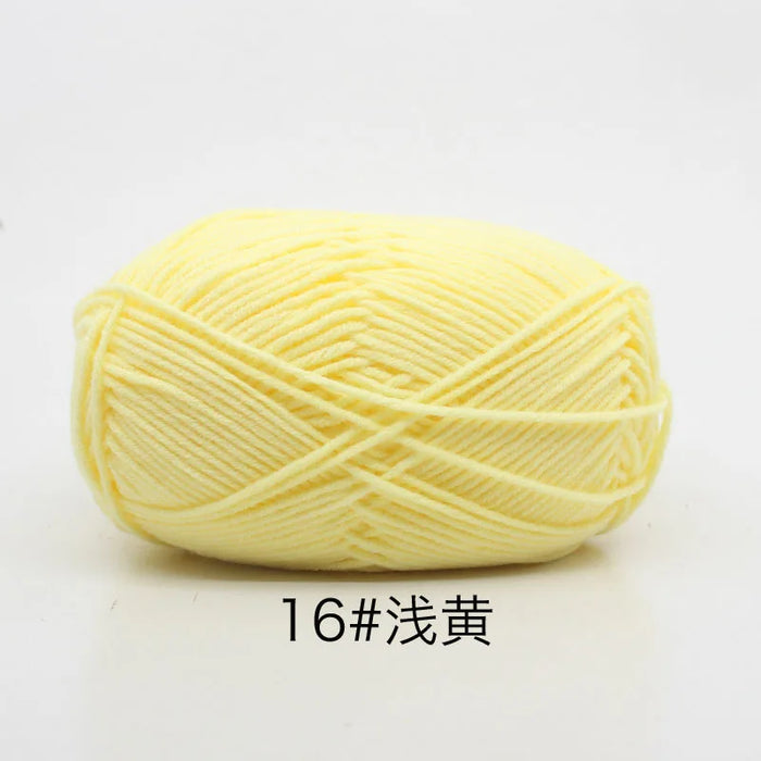 50g/Set 4ply Milk Cotton Knitting Wool Yarn Needlework Dyed Lanas For Crochet Craft Sweater Hat Dolls At Low Price