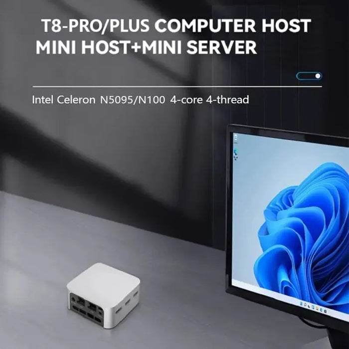 FIREBAT T8 Pro Plus Mini PC Intel Celeron N5095 N100 Desktop Gaming Computer 8GB 16GB 256GB 512GB DDR4 DDR5 WIFI5 BT4.2