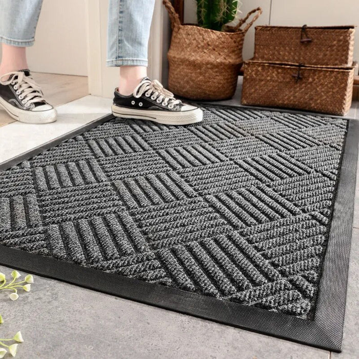 Household Commercial Indoor Outdoor Large Floor Mat Easy To Clean Durable Door Mats Rubber Bottom Entry Doormat for Shoe Scraper