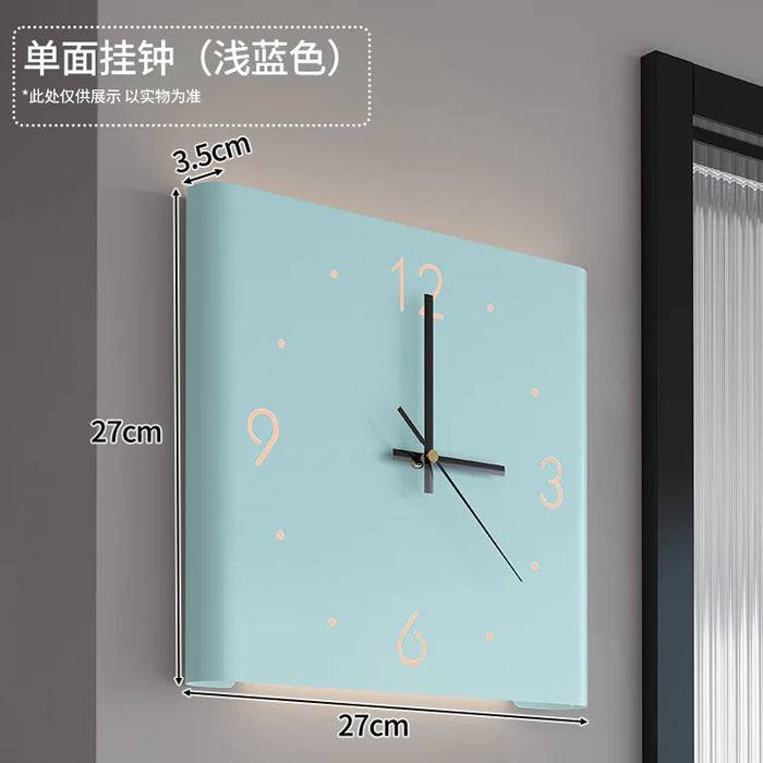 Double Corner Wall Clock Home Decoration Living Room Creative Simple Modern Wall Clock Fashion Sun Corner Wall Clock