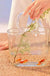 Clear Glass Vase Fish Tote Bag Flower Handbag Bag Vase Desktop Centerpiece for School Office Bedroom Decoration