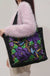 Ethnic Phoenix Embroidered Women's Shoulder Bag Receptor Embroidered Canvas Casual Bag