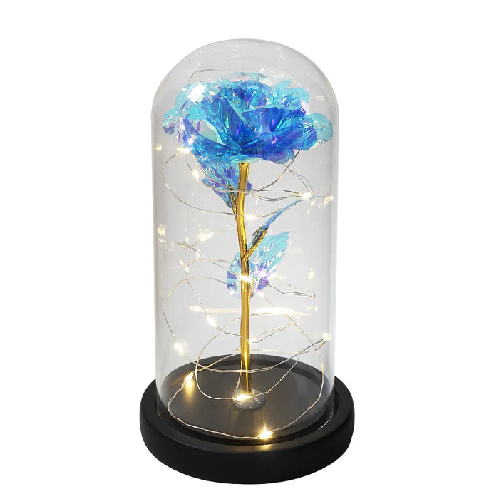 Drop shipping Galaxy Rose Artificial Flowers Beauty and the Beast Rose Wedding Decor Creative Valentine's Day Mother's Gift