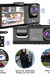 Dash Cam W/ IR Night Vision Loop Recording & 2" IPS Screen 1080P 3 Camera