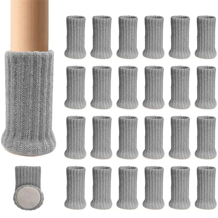 24PCS Chair Leg Socks High Elastic Chair Leg Floor Protectors with Anti-Slip PadsThick Chair Leg Caps Furniture Pads Covers Set