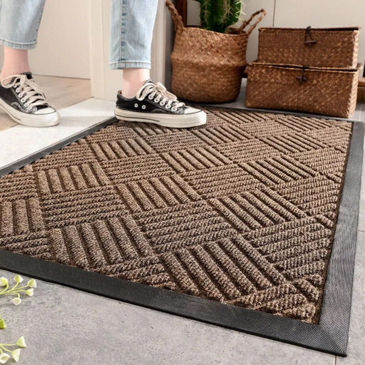 Household Commercial Indoor Outdoor Large Floor Mat Easy To Clean Durable Door Mats Rubber Bottom Entry Doormat for Shoe Scraper