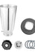 5 Cup Stainless Steel Blender Jar and Lid Replacement Repair Kit Complete 6 Pieces Set Fits Oster Blenders and Kitchen Centers