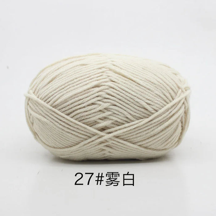 50g/Set 4ply Milk Cotton Knitting Wool Yarn Needlework Dyed Lanas For Crochet Craft Sweater Hat Dolls At Low Price