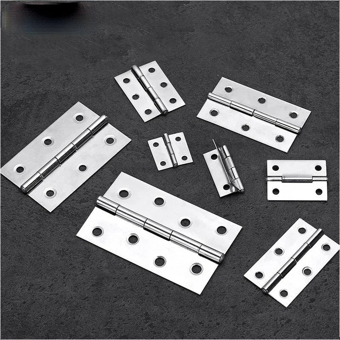 2Pcs Stainless Steel Flat Hinge Cabinet Doors 1 inch 1.5 inch 2inch 2.5 inch 3inch 4inch Windows Hinge Wooden Box Mini Hinge