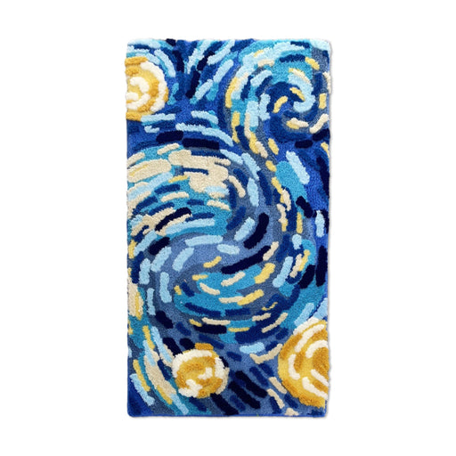 Feblilac Starry Night Tufted Bath Mat