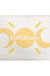 Sun and Moon White Bath Mat