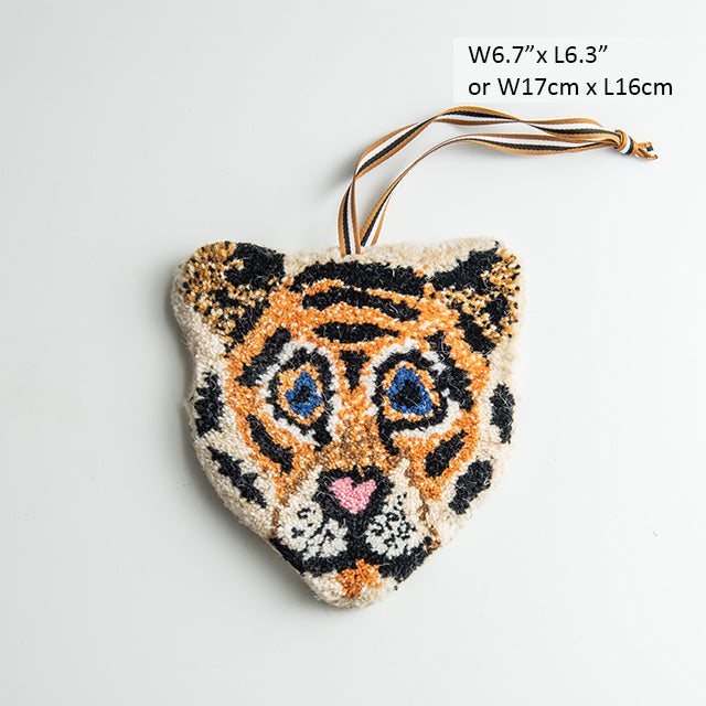 Hand-made Indian Animal Wool and Cotton Teacup Mats Pendant