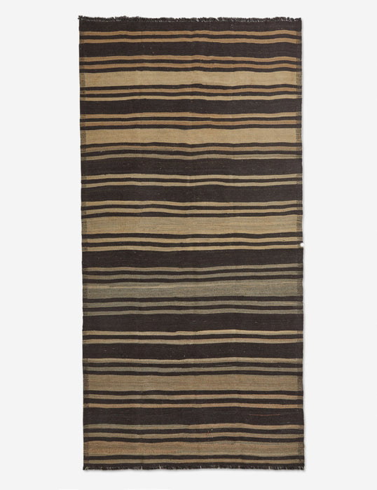 Vintage Kilim Hand-Woven Wool Rug No. 22, 5'3" x 10'8"