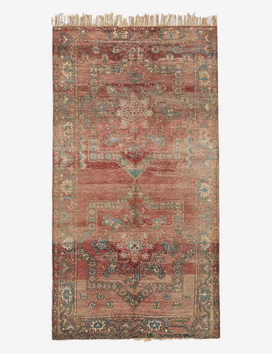Vintage Moroccan Hand-Knotted Wool Runner Rug No. 4, 5'8" x 11'1"