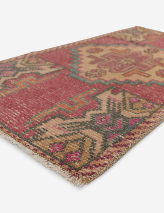 Vintage Turkish Mini Rug No. 117, 1'4" x 2'8"