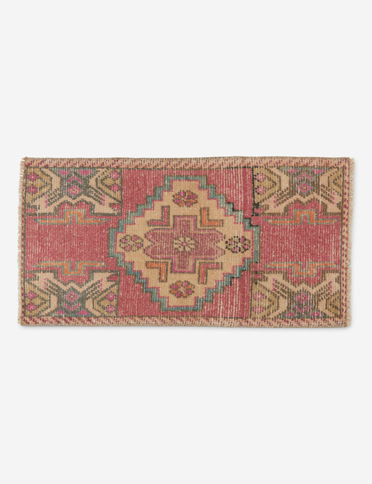 Vintage Turkish Mini Rug No. 117, 1'4" x 2'8"