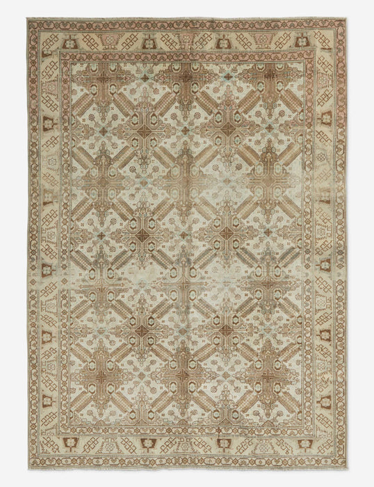 Vintage Turkish Hand-Knotted Wool Rug No. 171, 4'9" x 6'8"