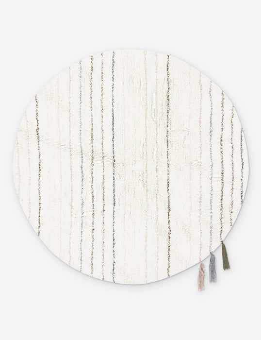 Hazel Washable Round Hand-Tufted Wool Rug by Lorena Canals