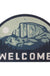 Welcome Mountain Semicircle Door Mat