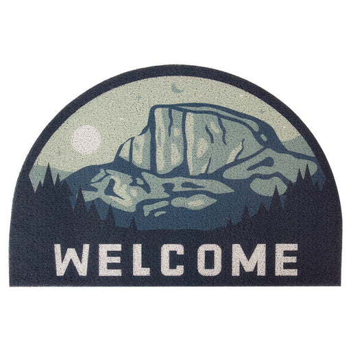 Welcome Mountain Semicircle Door Mat