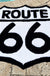 Black and White Route 66 Tufted Bath Mat, Fun Mat