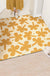 Yellow Flower Pattern Entrance Door Mat