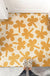 Yellow Flower Pattern Entrance Door Mat