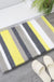 Feblilac Yellow Stripe Bath Mat Rug