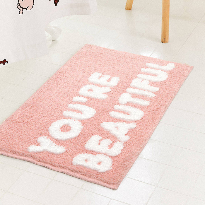 You Are Beautiful Bathroom Mat, 40x60cm