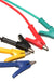 DANIU 5Pcs 1M 4mm Silicone Banana Plug to Crocodile Alligator Clip Test Probe Lead Wire Cable