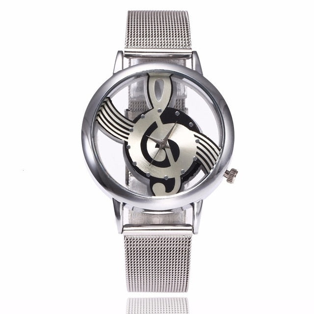 Women's Hollow Music Note Fashion Watch - Okeihouse