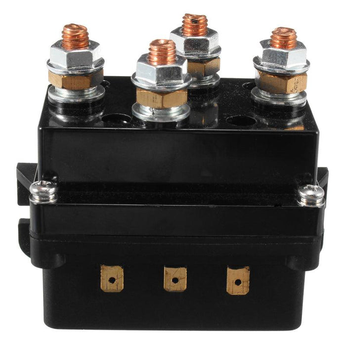 12V 500Amp HD Electric Capstan Contactor Winch Control Solenoid Twin Wireless Remote Recovery 4x4