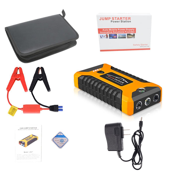 99800mah 600A Peak Car Jump Starter Lithium Battery with LED SOS Mode 12V Auto Battery Booster