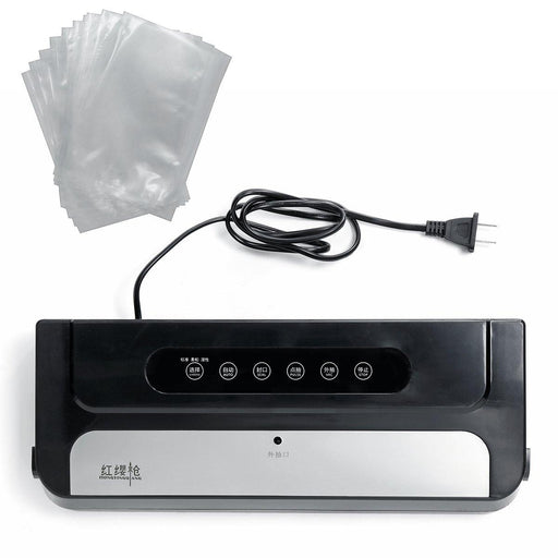 140W Electric Food Vacuum Sealer Machine For Storage Packing Food Photos Jewellery Antiques Clothes + 10 Bags