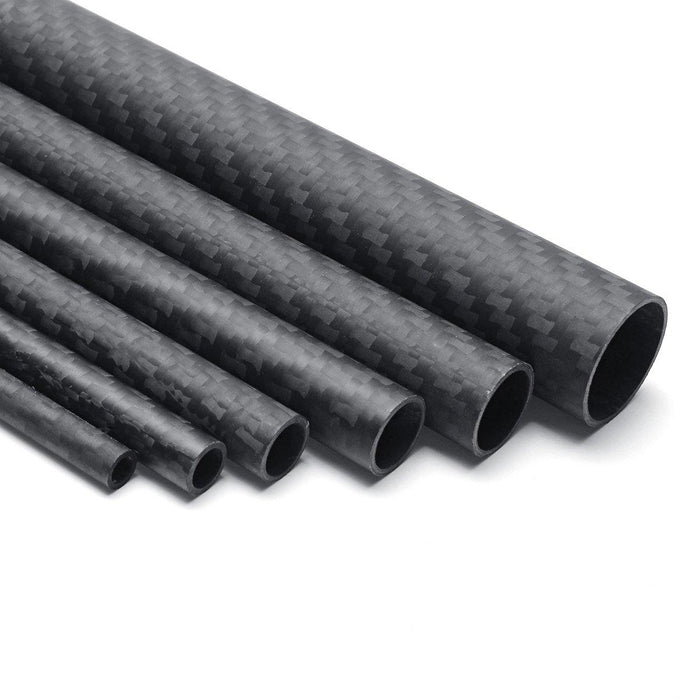 500mm Carbon Fiber Tube From 5mm Up to 20mm Roll Wrapped-Glossy 3K