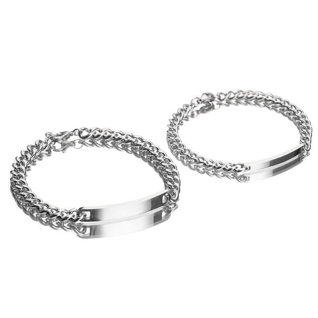 Stainless Steel Couple Bracelet - Okeihouse