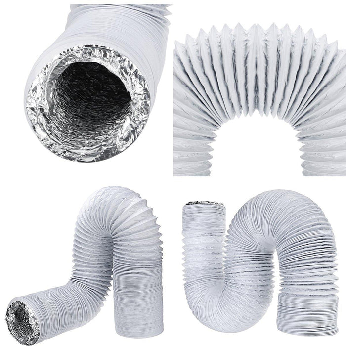 3M 5Inch Exhaust Hose PVC Flexible Ducting Air Conditioner Exhaust Hose Replacement Hose Extend Vent