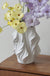 3D Printing White Ceramic Vase Flower Arrangement Decoration