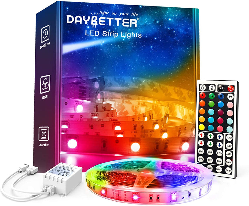 Led Lights for Bedroom, 32.8Ft Led Strip Lights 5050 RGB Color Changing Strip Light with Remote Control, Led Light for Room Decor, Home Decor