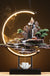 Chinese Style High Mountain Flowing Water Backflow Incense Burner Lamp Ring Home Decoration