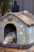 Foldable Dog House Pet Cat Bed Winter Dog Villa Sleep Kennel Removable Nest Warm Enclosed Cave Sofa Pets Supplies