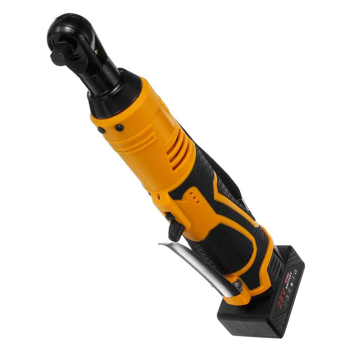 3/8" 28V Power Cordless Ratchet Wrench Li-ion Electric Wrench 8000mah Max. Torque 85 Compact Size Battery and Charger