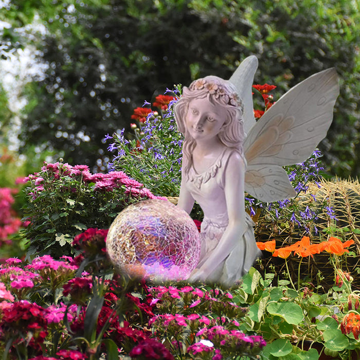 Flower Fairy European-style Creative Home Garden Villa Decoration Handicraft Resin Statue Ornaments