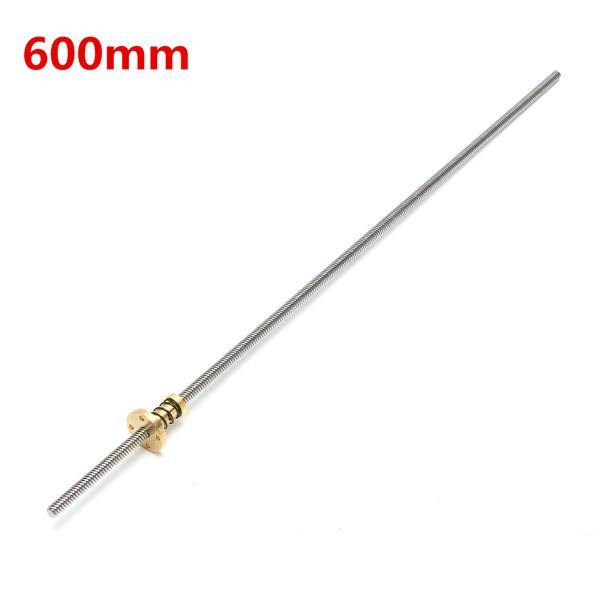 Machifit T8 Lead Screw 100/200/300/400/600mm 8mm Lead Screw with Anti-Backlash Nut