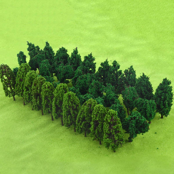 40PCS Tree Model DIY Building Sand Table Landscape Modelling Material